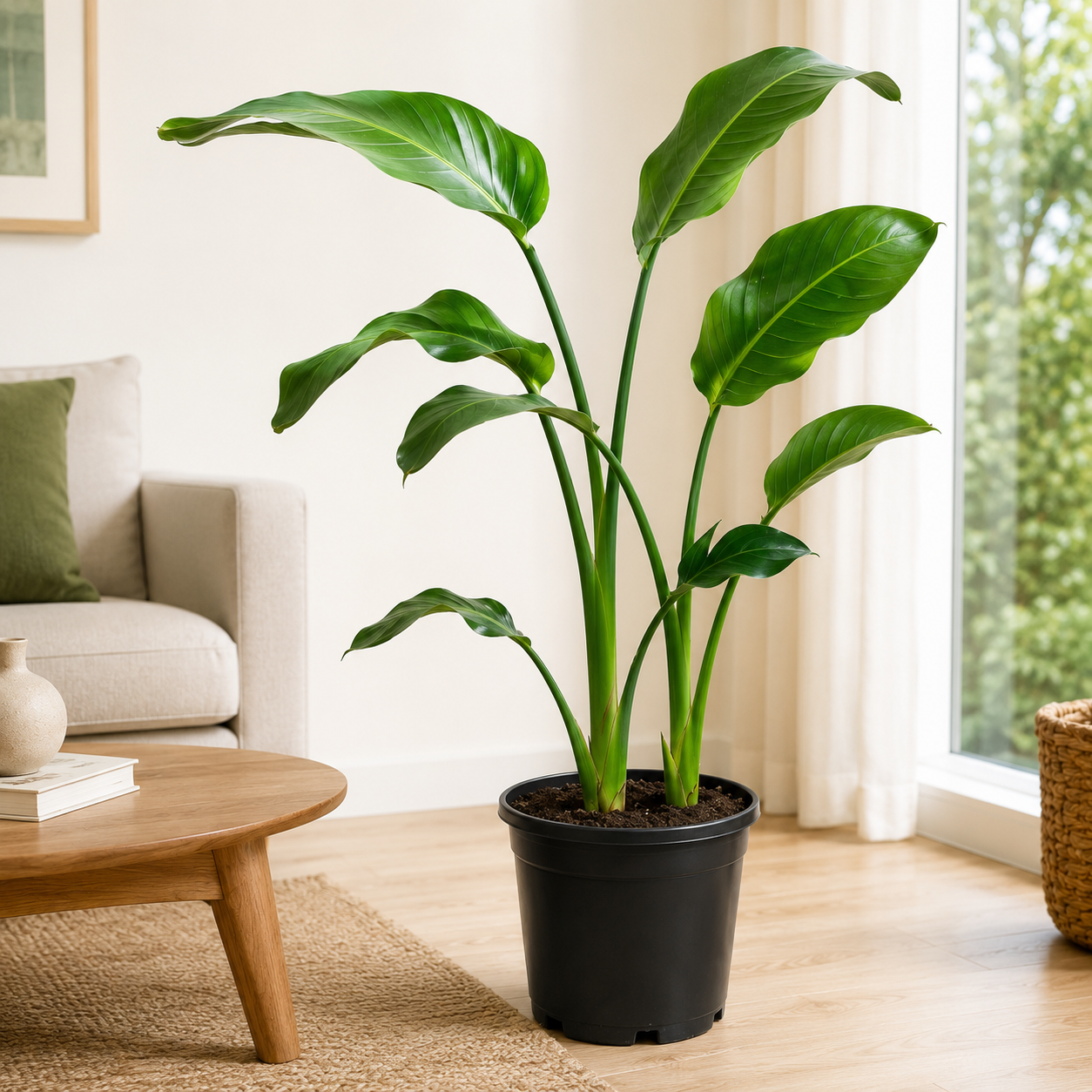 Birds of Paradise with Regular Plastic Pot
